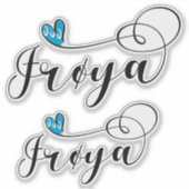 Frøya Flag Heart, Trøndelag Aufkleber (Vorderseite)
