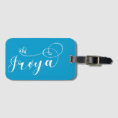 Frøya Flag Heart, Trøndelag, Norwegen Gepäckanhänger (Vorderseite (Horizontal))