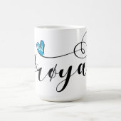 Frøya Flag Heart, Trøndelag, Norwegen Kaffeetasse (Mittel)