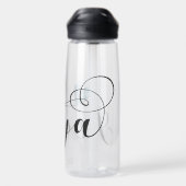 Frøya Flag Heart, Trøndelag, Norwegen Trinkflasche (Rückseite)