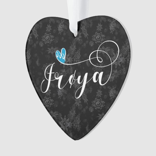 Frøya Flag Heart, Trøndelag Ornament (Vorderseite)