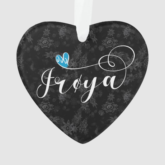 Frøya Flag Heart, Trøndelag Ornament (Rückseite)