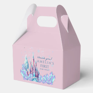 Frozen 1. Geburtstag Cartoon-Schloss Erster Geburt Geschenkschachtel