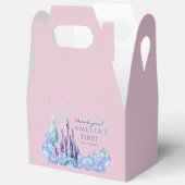 Frozen 1st Birthday Cartoon Castle First Birthday Geschenkschachtel (Offen)