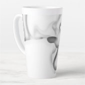 Frozen: Abstract Gray, White & Black Milchtasse (Linke Ecke)