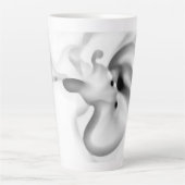 Frozen: Abstract Gray, White & Black Milchtasse (Vorderseite)