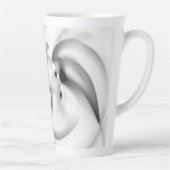 Frozen: Abstract Gray, White & Black Milchtasse (Rechts)