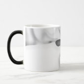 Frozen: Abstract Gray, White & Black Verwandlungstasse (Links)