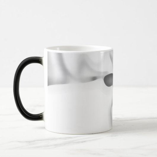 Frozen: Abstract Gray, White & Black Verwandlungstasse (Links)