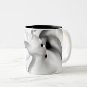 Frozen: Abstract Gray, White & Black Zweifarbige Tasse (VorderseiteRechts)
