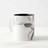 Frozen: Abstract Gray, White & Black Zweifarbige Tasse (Vorderseite Links)