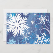FROZEN Bar Bat Mitzvah Escort Card Einladung (Rückseite)