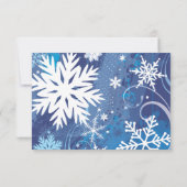 FROZEN Bar Bat Mitzvah Escort Card Einladung (Rückseite)