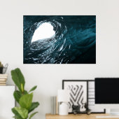 Frozen Beauty - Island Glacier Fotografie Poster (Heimbüro)