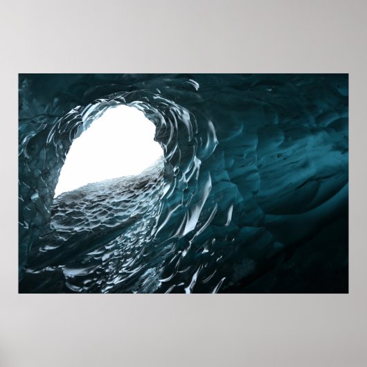 Frozen Beauty - Island Glacier Fotografie Poster (Vorne)