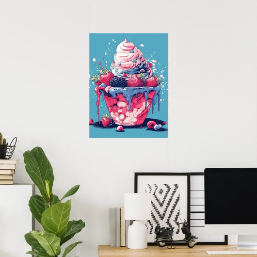 Frozen Berry Delight Poster (Heimbüro)