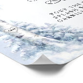 Frozen Birch Tree Mimosa Bar Poster (Ecke)