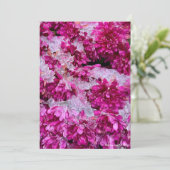 Frozen Blossoms Feiertagskarte (Stehend Vorderseite)