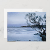 Frozen Cayuga Lake Postkarte (Vorne/Hinten)