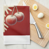 Frozen Cherry Snowflake – Winter Magic Design Geschirrtuch (Viertel Falte)