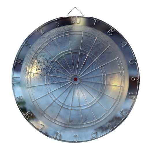 Frozen Crystal Dream ❄️ | Blue Ice Sphere Dartscheibe (vorne)