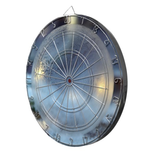 Frozen Crystal Dream ❄️ | Blue Ice Sphere Dartscheibe (Vorderseite rechts)