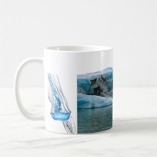 “Frozen Depths” Mug | Iceberg and Jellyfish Ocean  Kaffeetasse (Links)