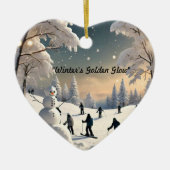 "Frozen Dreams Erwachen" Keramik Ornament (Vorne)