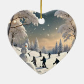 "Frozen Dreams Erwachen" Keramik Ornament (Hinten)