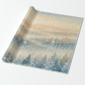 Frozen Dreams Snowy Landscape Geschenkpapier (Ungerollt)