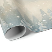 Frozen Dreams Snowy Landscape Geschenkpapier (Rolleneckpunkt)