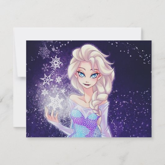 Frozen Einladung (Rückseite)