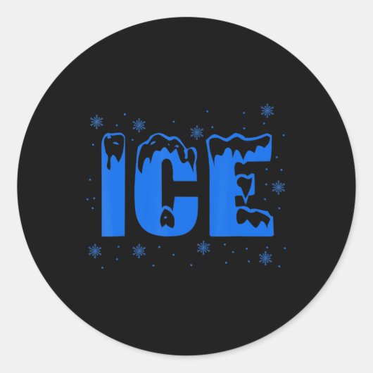Frozen Eisbeutel Halloween Kostüm Runder Aufkleber (Vorderseite)
