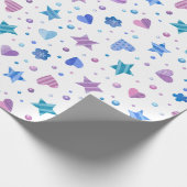 Frozen Fairy Tale Ice Princess Birthday Geschenkpapier (Ecke)