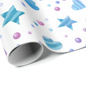 Frozen Fairy Tale Ice Princess Birthday Geschenkpapier (Rolleneckpunkt)