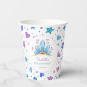 Frozen Fairy Tale Ice Princess Crown Geburtstag Pappbecher (Vorderseite)