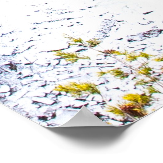 Frozen Fall Creek Falls Poster (Ecke)