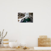 Frozen Falls at Johnson Creek, Alberta Poster (Küche)