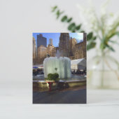 Frozen Fountain Bryant Park Manhattan New York NYC Postkarte (Stehend Vorderseite)