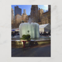 Frozen Fountain Bryant Park Manhattan New York NYC
