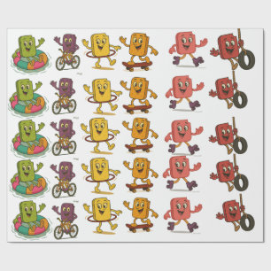 Frozen Friends Wrapping Paper Geschenkpapier