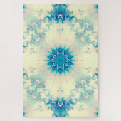 Frozen Frosty Blue Snowflake Wintermuster Puzzle (Vertikal)