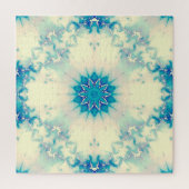 Frozen Frosty Blue Snowflake Wintermuster Puzzle (Vertikal)