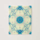 Frozen Frosty Blue Snowflake Wintermuster Puzzle (Vertikal)