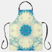 Frozen Frosty Blue Snowflake Wintermuster Schürze (Vorderseite)