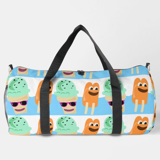 Frozen Fun Time Leckerei Sommerdessert Muster Duffle Bag (Rückseite)
