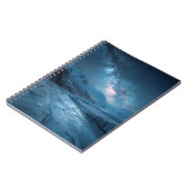 Frozen Galaxy Blue Starry Glacier Notebook Notizblock (Linke Seite)