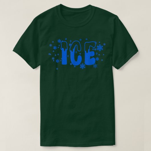 Frozen Ice Funny Halloween Kostüm T-Shirt (Design vorne)