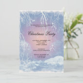 Frozen Icy Winters Weihnachts-Party Einladung (Stehend Vorderseite)