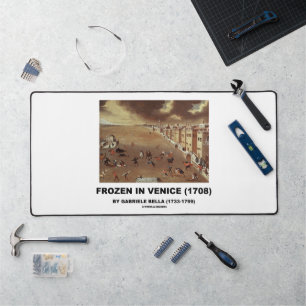 Frozen in Venice (1708) von Gabriele Bella Schreibtischunterlage